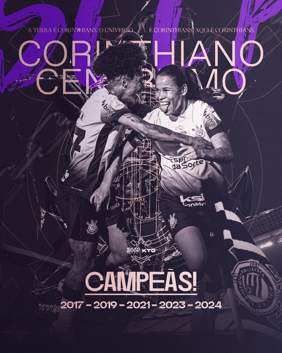_sccpnews's tweet photo. 🟣⚪ | FIIIIMMM DE JOGO!!! PODEM COMEMORAR, BRABAS!

O CORINTHIANS É PENTACAMPEÃO DA LIBERTADORES FEMININA! 🏆🏆🏆🏆🏆 https://t.co/T5voHRkvoJ