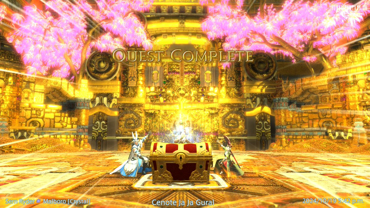 sernnetic's tweet photo. @FF_XIV_EN We got it on our second run! 🌟
#FFXIVGoldenSweepstakes https://t.co/ISiGkKdi9Z