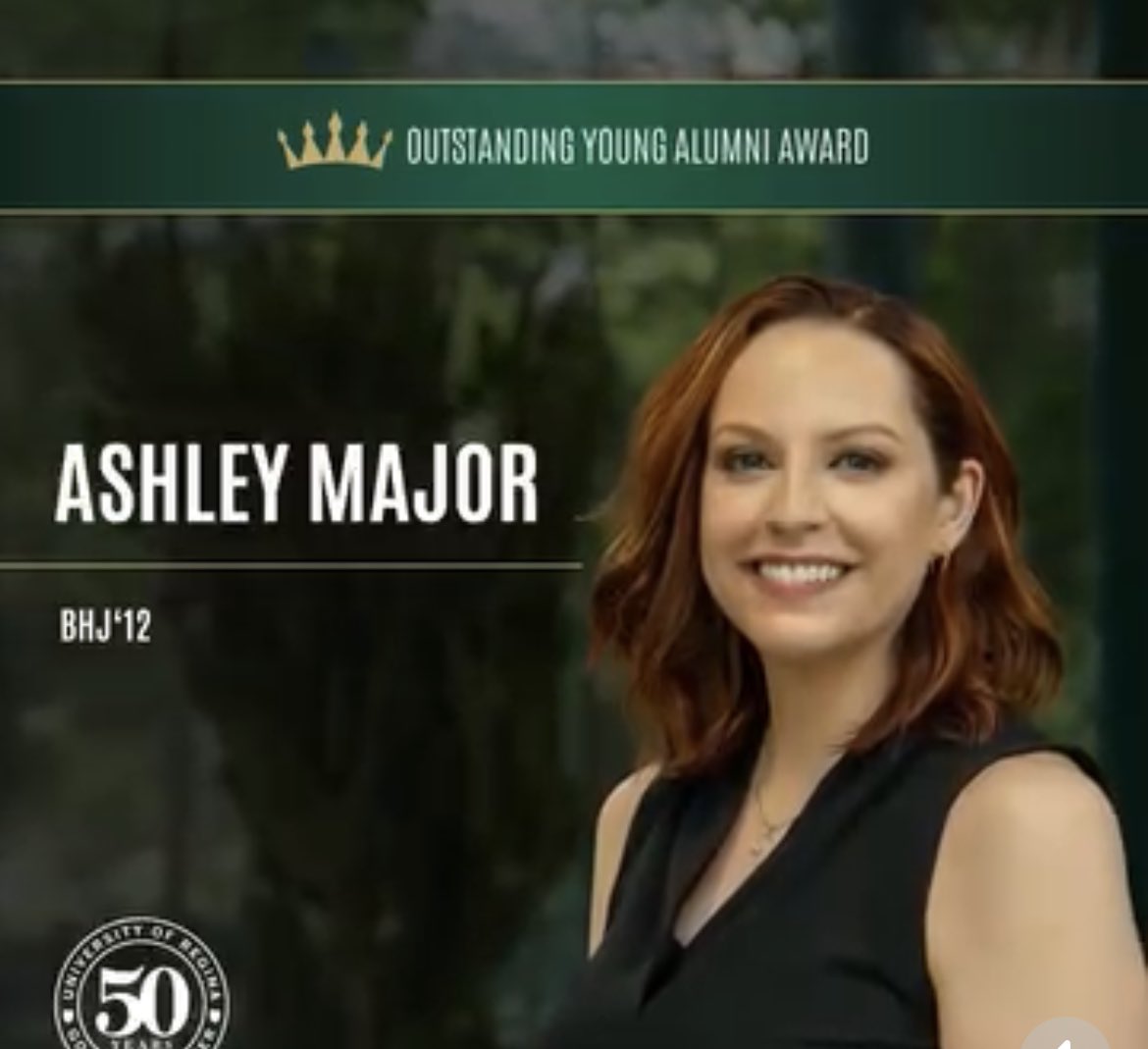 Celebrating CALIBRATE’s Ashley Major, who is being honoured tonight as the U of Regina’s Outstanding Young Alumni. A well deserved honour for a great member of our team.