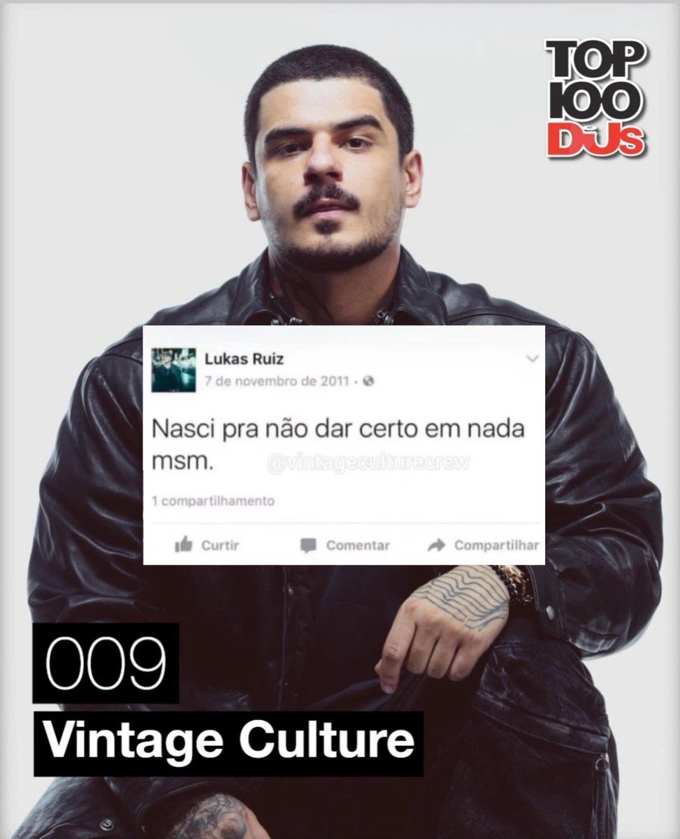 vntgculturecrew's tweet image. Obrigado @VintageCulture por nunca ter desistido!

Essa é uma conquista de todos os fãs que votaram sem parar, e de todo TEAM VNTG! 🚀❤️🇧🇷

É o BRASIL PORRA! 

#Top100DJs #DJMag #VintageCulture