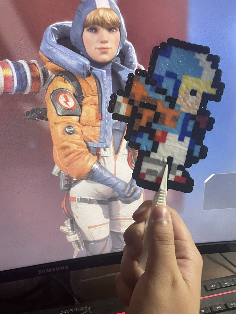 pairinf_'s tweet photo. C’est géniale! Wattson melting bead art I made today, perfect indoor activity when it rains https://t.co/EMSUsWiE0z