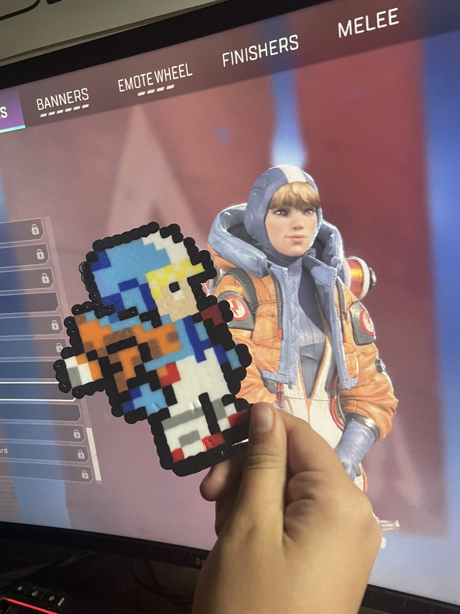 C’est géniale! Wattson melting bead art I made today, perfect indoor activity when it rains