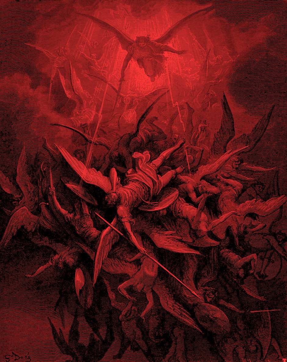 solisolsoli's tweet photo. Fallen Angels, 1866, by Gustave Doré https://t.co/7Iiq2ISFfL