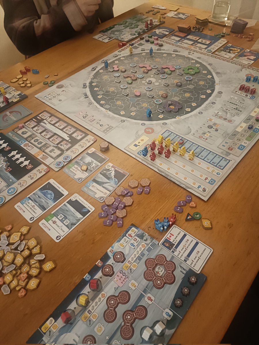 So our first playthrough of Shackleton Base clocked in at a little under 5 hours. Pretty sure we can shave 1-2 hours off next time though!