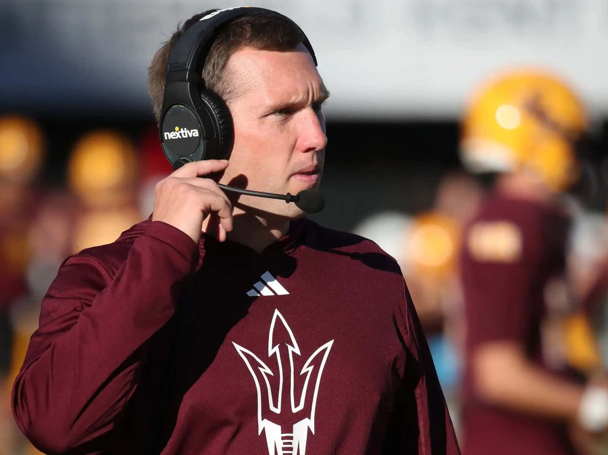 barstoolsports's tweet photo. Arizona State Coach Kenny Dillingham Said His Kickers Suck So Bad the Sun Devils Will Hold Open Kicking Tryouts on Monday https://t.co/QZdBpPE0Rj https://t.co/weKCK5nKi0