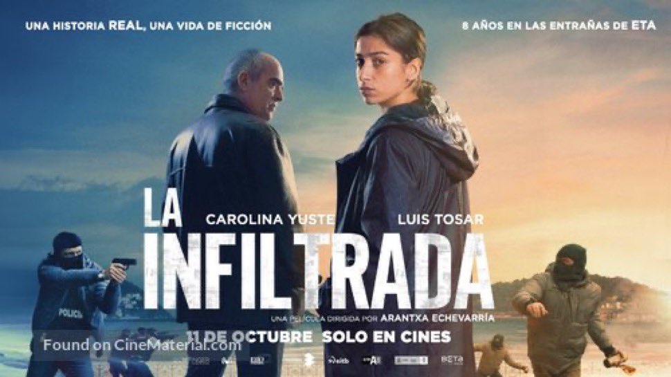 Hacía tiempo que no me infiltraba tanto en una película como en #LaInfiltrada. Por dos horas he vivido con Carolina Yuste en un piso de la calle Urbieta en el San Sebastián de los 90 con la sala grande de <a href="/Cinesa/">Cinesa</a> llena.