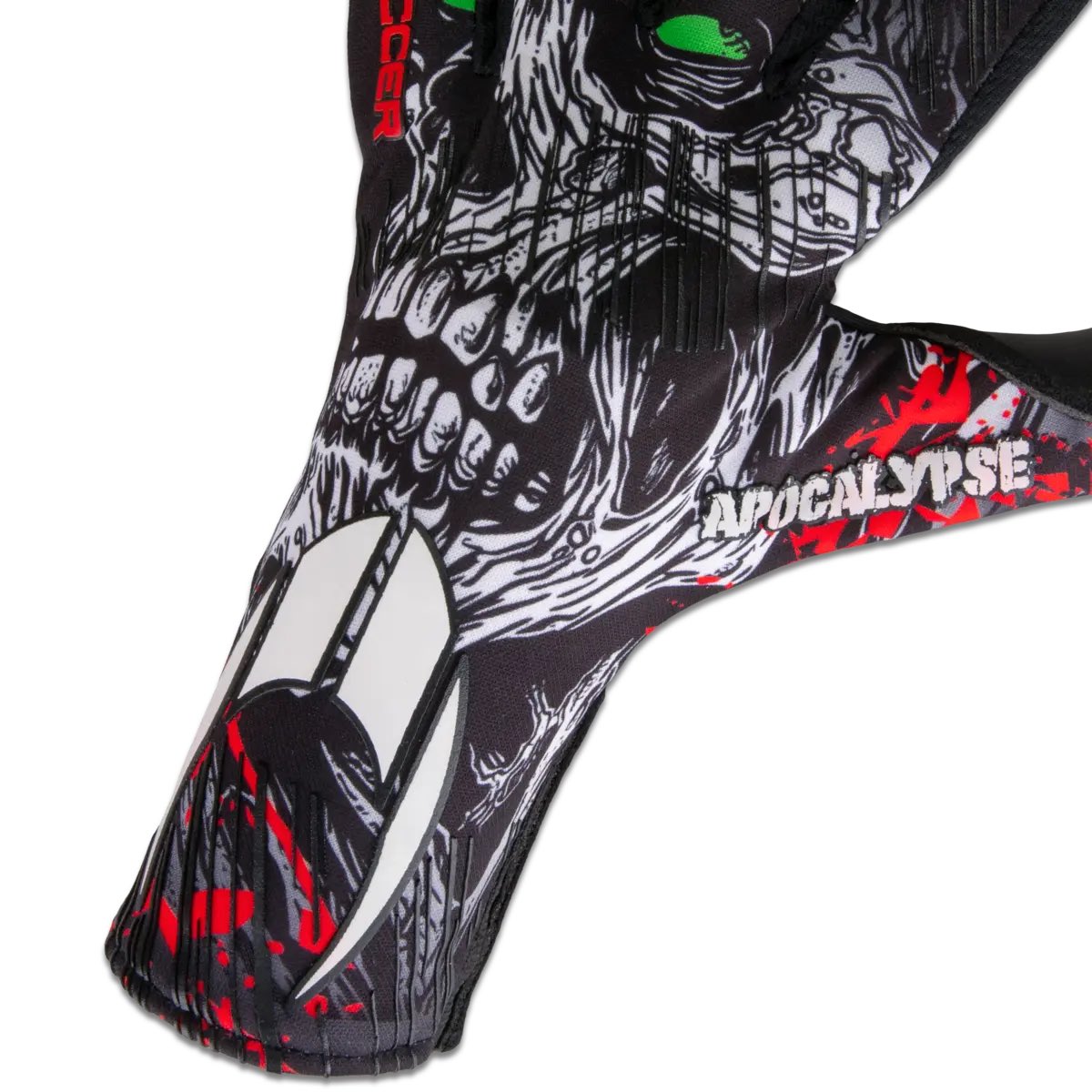 Be the most feared on the pitch this spooky season with our FIRST EVOLUTION in limited addition APOCALYPSE design, featuring our pro level 3mm ULTIMATE CONTROL GRIP latex to ensure great grip in all weather conditions ho-soccer.co.uk/product/520405/