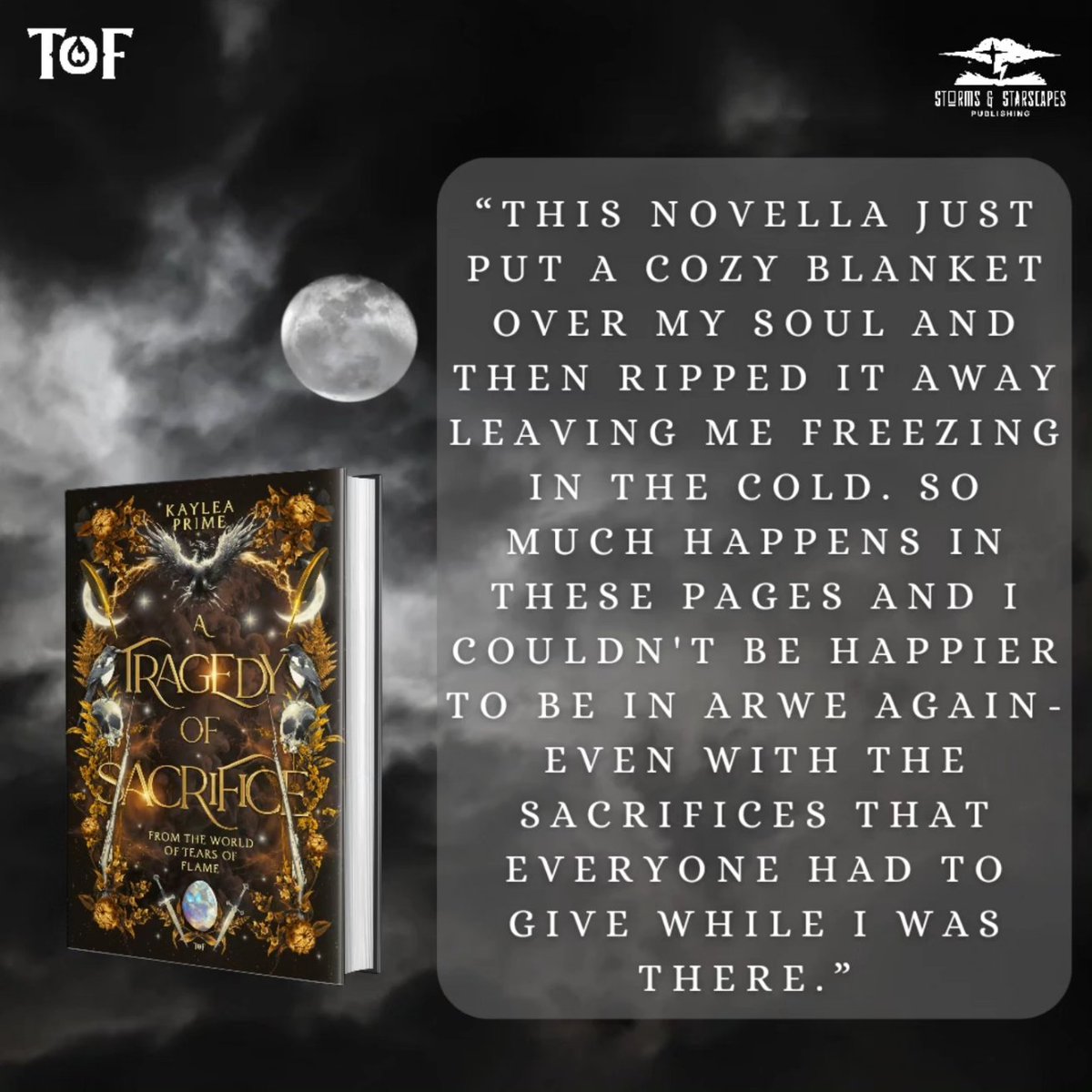 A Tragedy of Sacrifice has been out in the world for one week! I am feeling surprisingly calm, and ready to start writing the next book of the series. In the meantime, enjoy these review snippets from readers!

#BookReview #fantasybooks #spookyseason #witchybooks