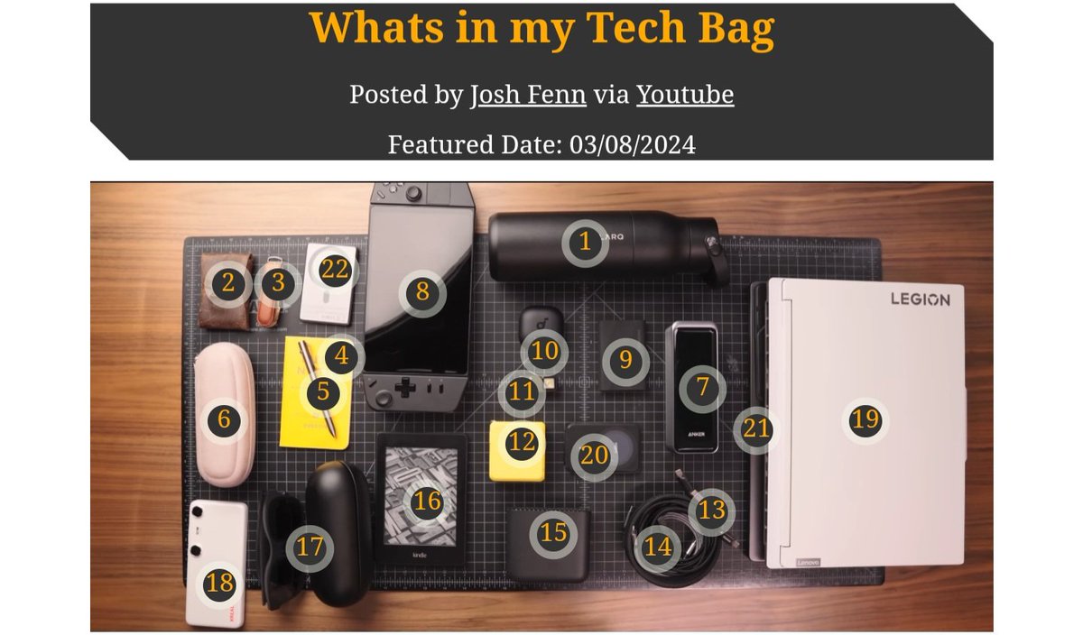 CyberTechWare's tweet photo. What’s your must-have gadget for everyday? #TechEnthusiast #EverydayCarry #CyberTechWare #Larq #Anker #Lenovo #Shinzo #Samsung #Aohi #Soundcore #Olight #RollingSquare #Magtame #TPLink #XReal #Moft #Apple #Torras #Gadgets #TechSpecs https://t.co/zutBUgIr8s