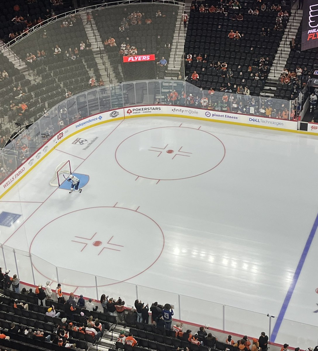 Dave Tomlinson (@hockeydavet) on Twitter photo <a href="/Canucks/">Vancouver Canucks</a> Tyler Myers with the “Lonely Lap”…celebrating his 1000th NHL game…ahead of the #Canucks against the Flyers in Philly🔔 <a href="/Canucks/">Vancouver Canucks</a> Tyler Myers with the “Lonely Lap”…celebrating his 1000th NHL game…ahead of the #Canucks against the Flyers in Philly🔔