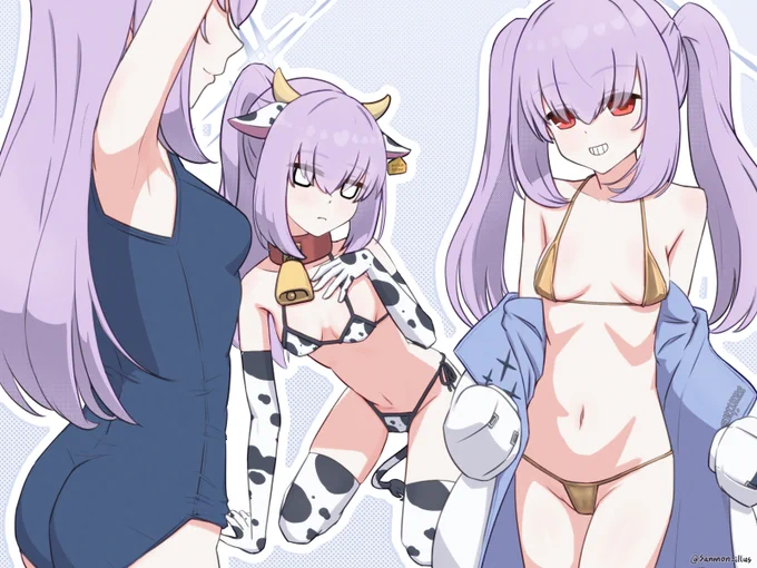 アツコ水着詰め(再)#ブルアカ #秤アツコ 