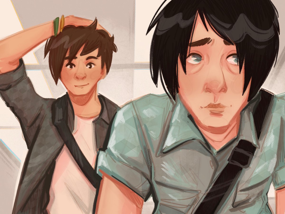 Traveling today so all I have is this airport sketch #15yearsofdanandphil #dnp #danandphil #phanart