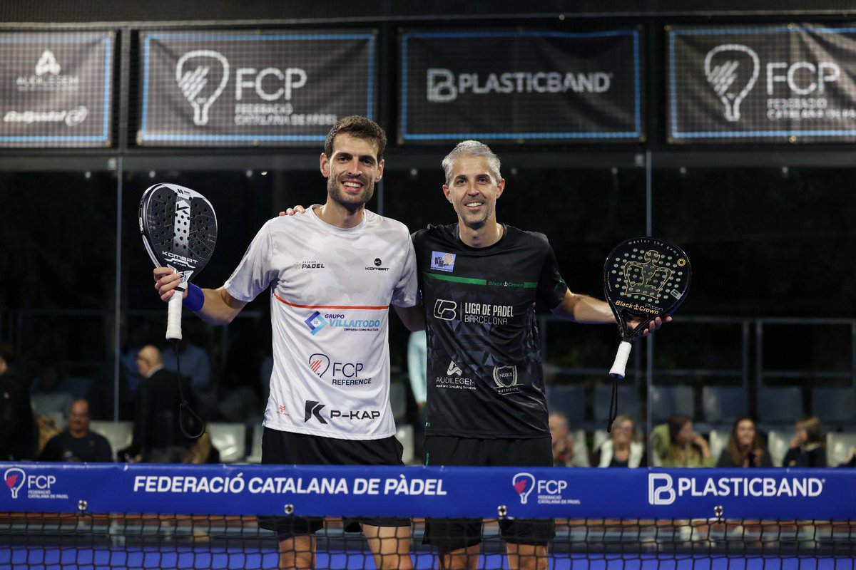 FCatalanaPadel's tweet photo. Ja tenim masculins! 🙌🏽🔝

La parella formada per Roger Aromi i Ferran Insa i la parella formada per Enric Sanmartí i Tonet Sans demà disputaran el partit que definirà els pròxims Campions de Catalunya d’aquest 2024🏆

👉🏽 Demà a les 10:00h us esperem a tots/es al @clubjunior1917 https://t.co/l1Xf8D3o4G