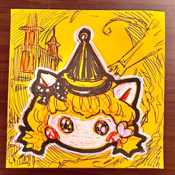 朝のふせん 魔法少女なネコ耳ほっぺちゃん 画像付け忘れ