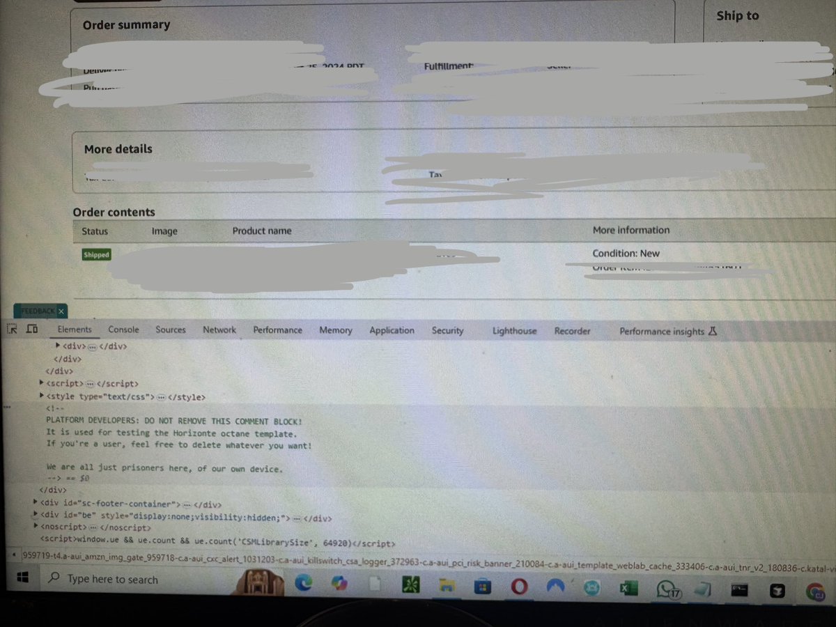 Little Easter egg in <a href="/amazon/">Amazon</a> seller central source code. Found it relatively funny, lmk if you guys could find where it’s located 👀👀👁️