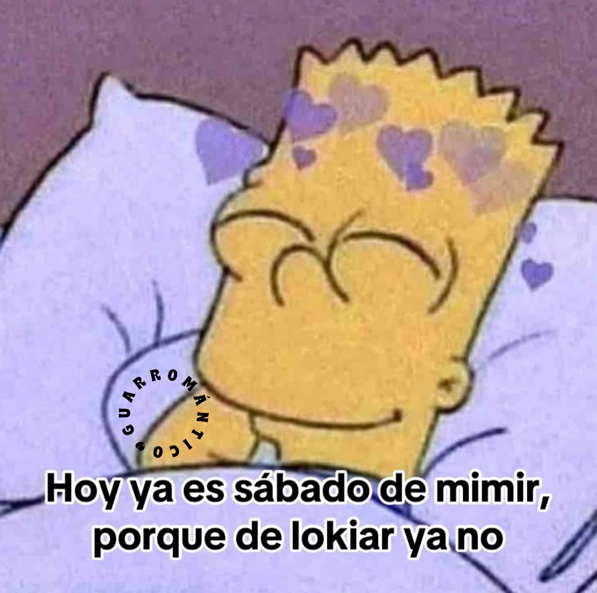 Guarromantico_'s tweet image. Sábado.