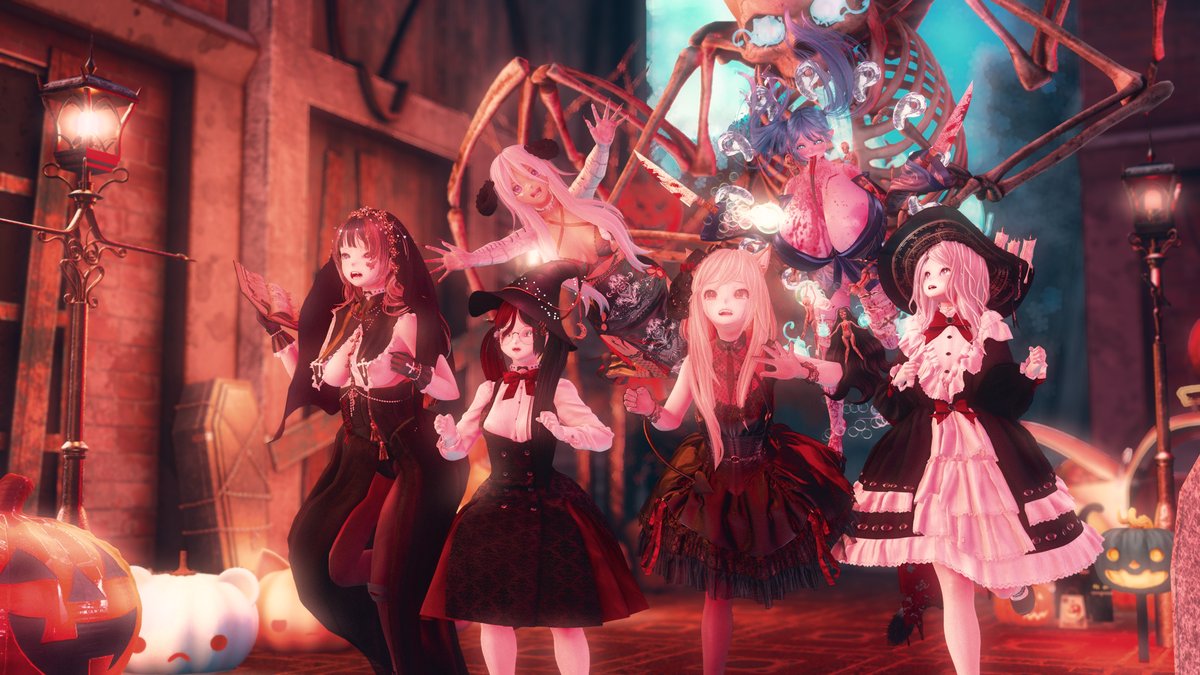 hoshinorain's tweet photo. 淫鬼が来る、逃げろ！

📸@Prinesca_SL 
#SecondLife #Halloween https://t.co/oHImeUt10Z