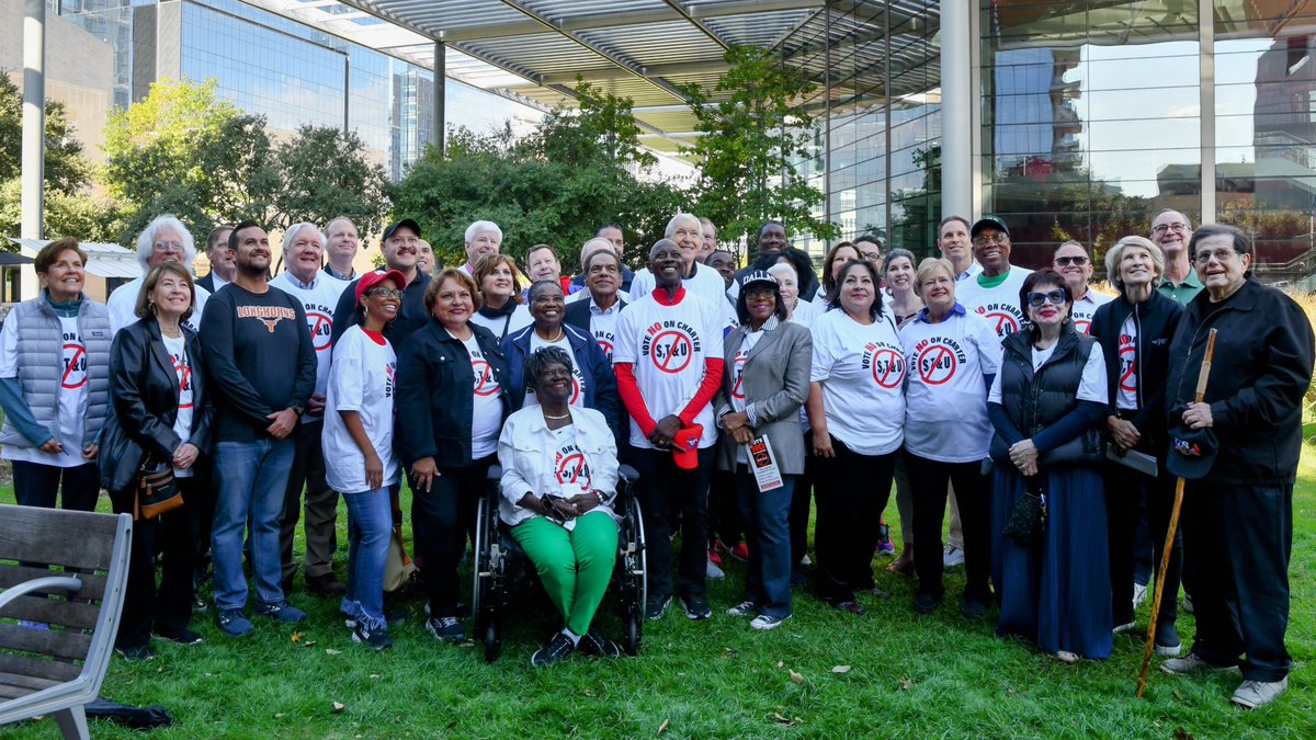 I joined a coalition of current and former Dallas elected and civic leaders at a press conference this morning to raise awareness in opposition to Dallas Charter propositions S, T, &amp; U and canvass neighborhoods to share this message with voters:

What do you get when you mix a