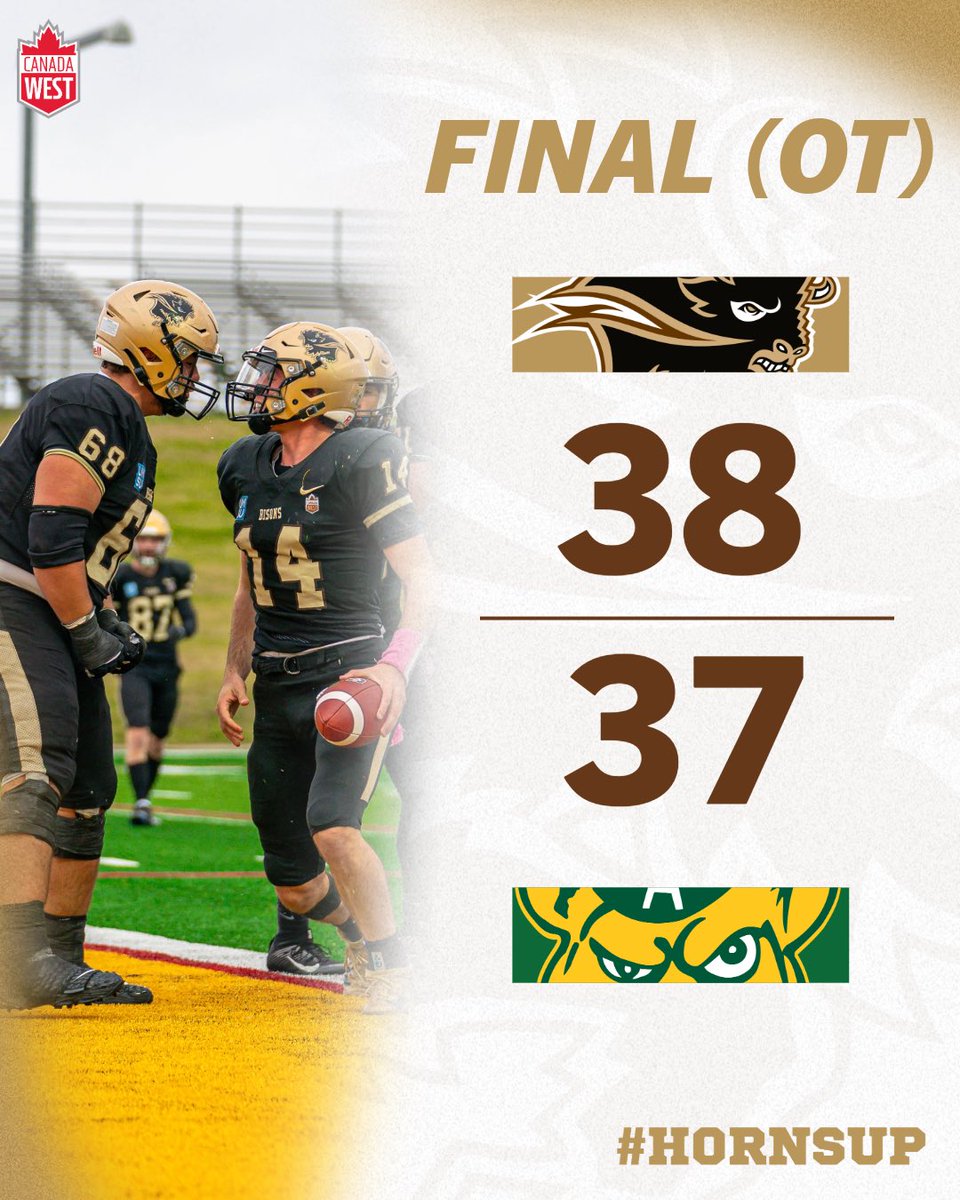 Home playoff date secured. A career high 187 rushing yards for Jackson Tachinski and 267 through the air. 

#HornsUp🤘