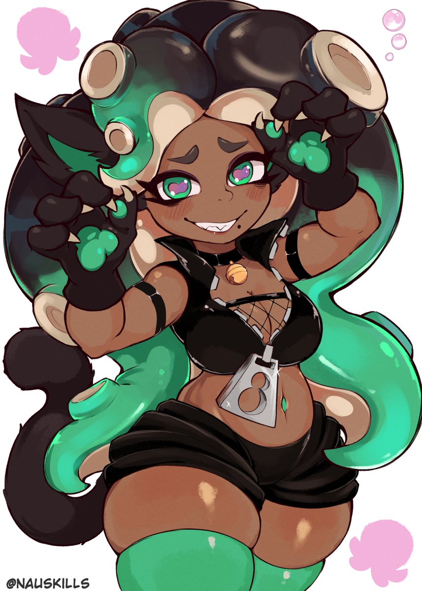 nauskills's tweet photo. Cat Marina for Halloween ∿
Inspired by @kiirono16 
#Splatoon2 https://t.co/TysImfi0Gs