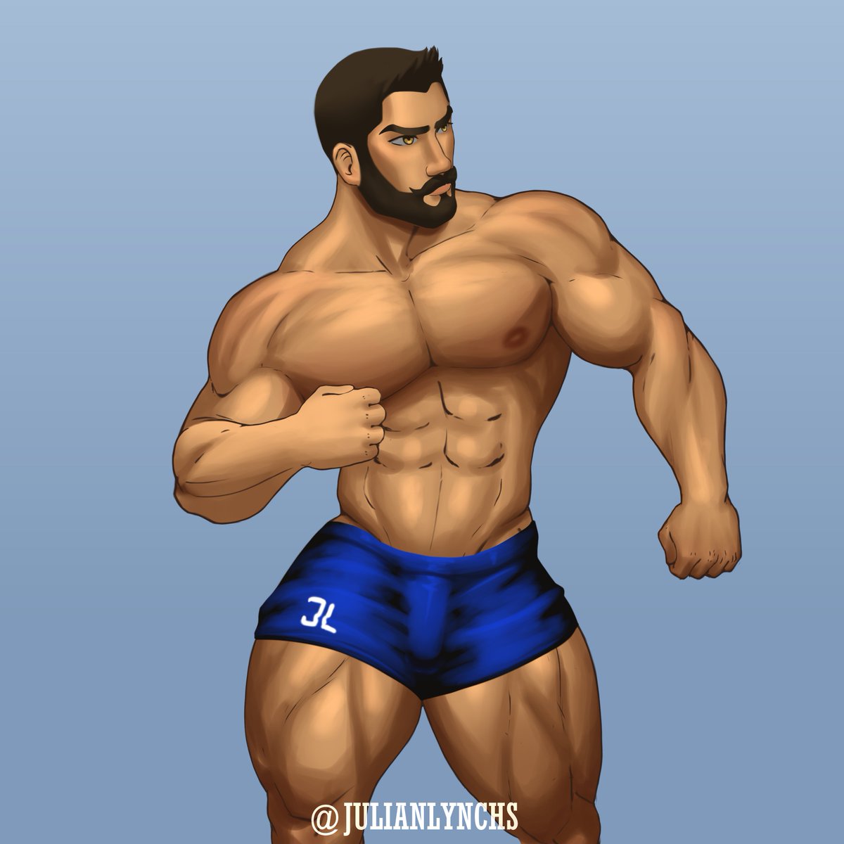 JLynch_H's tweet photo. New art of mi oc!
By me.
#art #bara #digitalart https://t.co/y11jr9ckIU