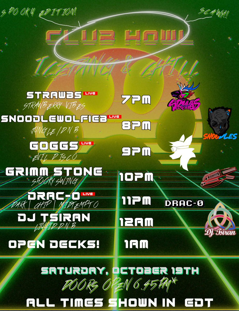 VRCHowl's tweet photo. Howldy, folks! Tonight's Howloween instance is now live! Come vibe, come soak in the atmosphere of our spooky world!  https://t.co/HfCs0DmMbh https://t.co/du33fZj44k