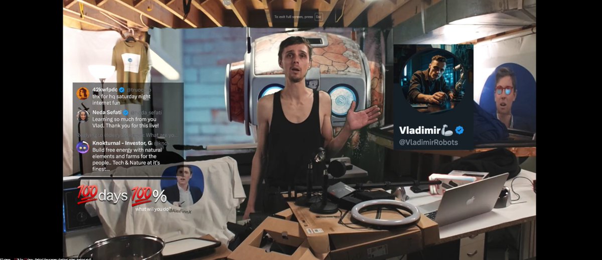 neda_sefati's tweet photo. Some Screenshots from @VladimirRobots' live!!

What an epic Live.

#GoVLADGo #StirThatPot #MyRobotSchool     #100days100percent https://t.co/H21FamySdr