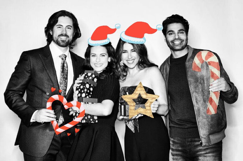 flyingfortss's tweet photo. 1 more hour until the #HolidayCrashers premiere, the FIRST SATURDAY premiere for #CountdownToChristmas (8/7c on @hallmarkchannel)!
So excited to see this awesome cast (#ChrisMcNally/@ChrisMcNally_, @LyndsyMFonseca, @DaniellaMonet, and #JagBal)! Iβm ready for some Holiday hijinx! πβ€οΈ