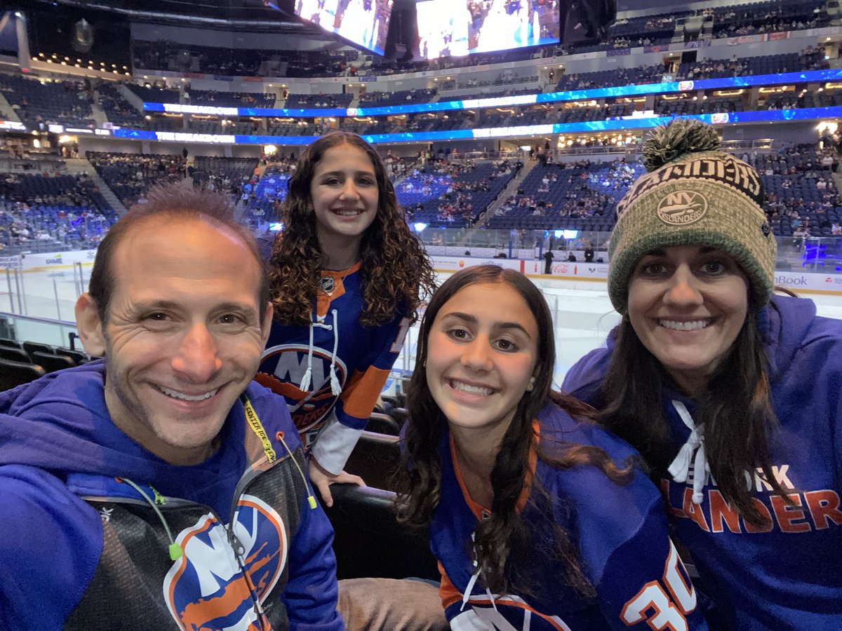 Barzy13Matty17's tweet photo. I’m @UBSArena tonight for the game with my family! LETS GO #isles 🧡💙 https://t.co/2AJyGQ7TAy