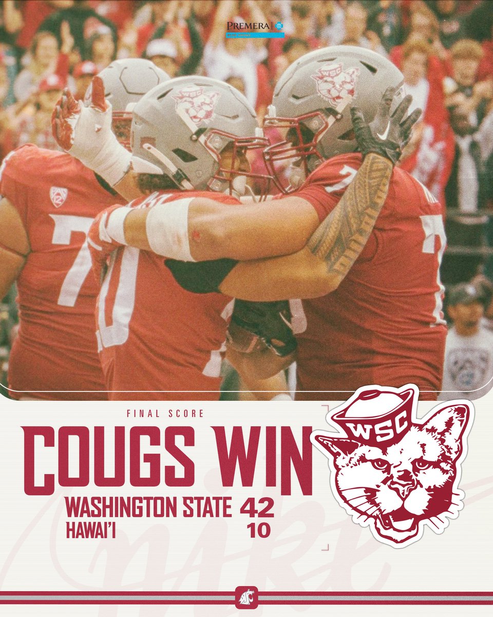 WSUCougarFB's tweet photo. 𝐀 𝐂𝐎𝐔𝐆𝐀𝐑 𝐕𝐈𝐂𝐓𝐎𝐑𝐘🚨👀 https://t.co/iaTf5bUjLi