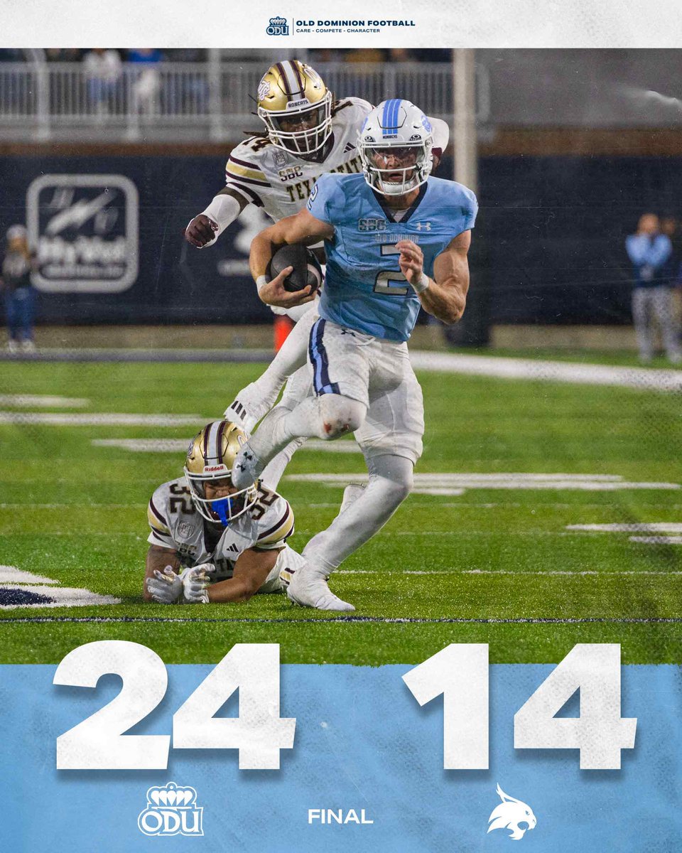 ODUFootball's tweet photo. Homecoming W!

#ReignOn | #RFG https://t.co/mwHqkqeDzu