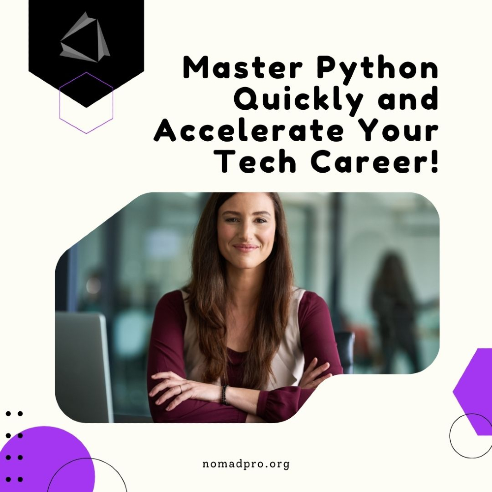 NomadPro_it's tweet image. 🐍 Master Python fast and accelerate your tech career! Gain the skills that employers are looking for! 📈
#PythonMastery #TechCareer #LearnPython #CareerGrowth