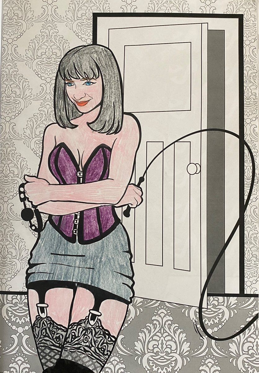 MsBlakes_slave's tweet photo. i coloured in another picture from the dominatrix colouring book. 

@LHD_art

#DominaPartiesAustralia #DominaParties https://t.co/h8mkJau6o9