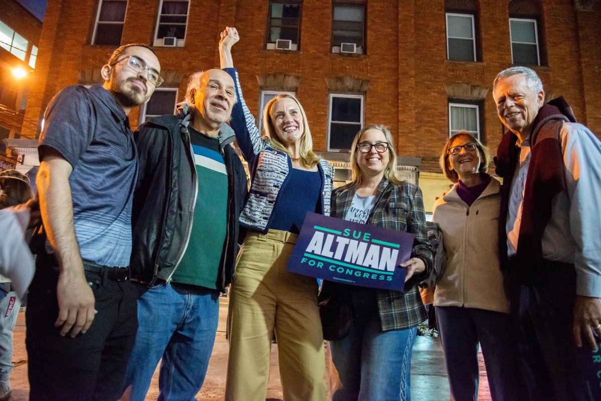 suealtman's tweet photo. Thank you @AndyKimNJ, @Malinowski and everyone who's been working to #FlipNJ7 - our GOTV rally in Somerville last night was electric!

We are just over two weeks out from the most important election of our lives. This election will decide so much about the future of our country — reproductive freedom, the economic future of our families, the stability of our democracy, and America's standing on the world stage. It's all on the ballot - now, let's go knock some doors!