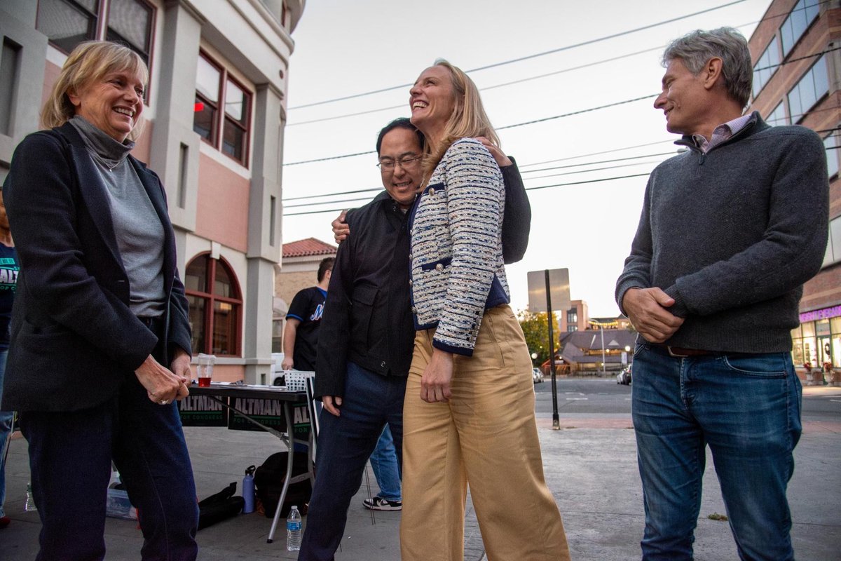 suealtman's tweet photo. Thank you @AndyKimNJ, @Malinowski and everyone who's been working to #FlipNJ7 - our GOTV rally in Somerville last night was electric!

We are just over two weeks out from the most important election of our lives. This election will decide so much about the future of our country — reproductive freedom, the economic future of our families, the stability of our democracy, and America's standing on the world stage. It's all on the ballot - now, let's go knock some doors!