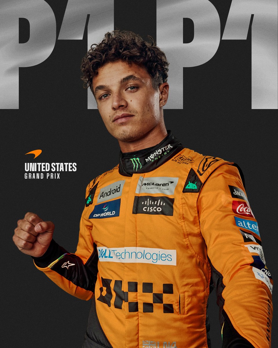 McLaren (@mclarenf1) on Twitter photo LANDO NORRIS is on POLE in Austin!!! 👏
<a href="/LandoNorris/">Lando Norris</a> brings home another pole position. 💪
#UnitedStatesGP 🇺🇸 LANDO NORRIS is on POLE in Austin!!! 👏
<a href="/LandoNorris/">Lando Norris</a> brings home another pole position. 💪
#UnitedStatesGP 🇺🇸