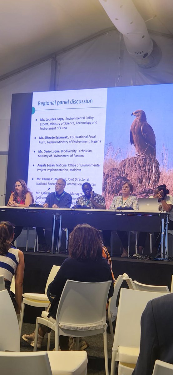 LourdesCoya's tweet photo. Se desarrolla Taller de inicio del Proyecto Global de apoyo al 7mo informe nacional al #CDB. La Delegación @citmacuba participa, presentando en un panel los avances en el desarrollo del Programa Nacional sobre la Diversidad Biológica al 2030. #COP16EnCali https://t.co/u1ssVfNmfr