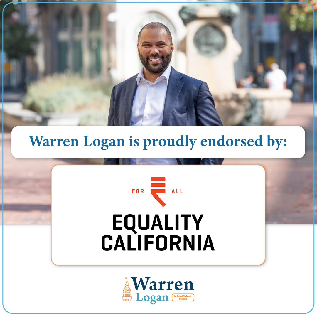 I’m passionate about ensuring Oakland residents get the services they deserve. That’s why I’m committed to bringing a forward-thinking approach to City Council to tackle the challenges ahead.

✅ Vote Warren Logan #1 on or before November 5!

#WarrenForOakland
