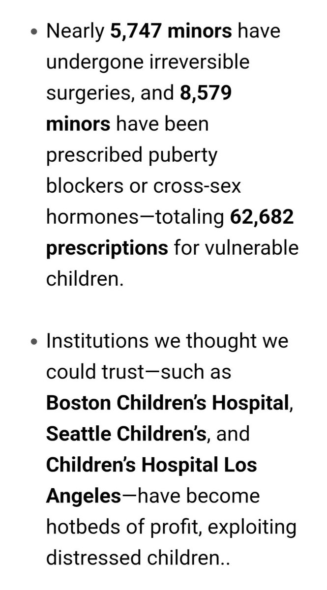 top_grafisch's tweet image. They&apos;ve Mutilated 14,000 Kids❗️

americasfrontlinedoctors.org/medical/mutila…

A new report uncovered the horrific truth: at least 14,000 minors in the USA have undergone #GenderTransition treatments and surgeries in the past five years, with doctors and hospitals billing over $120 million.