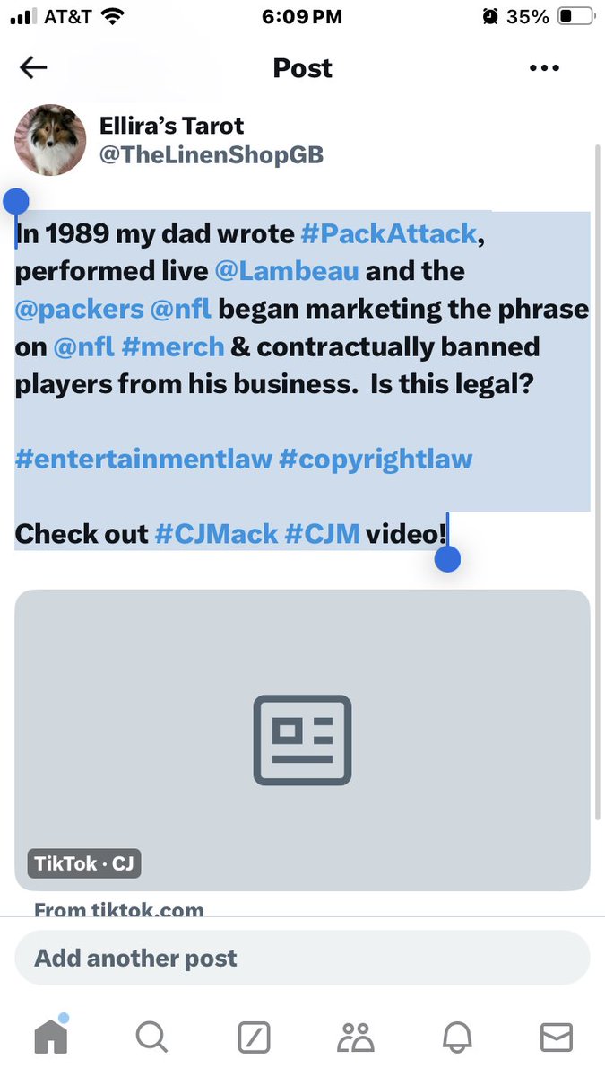 TheLinenShopGB's tweet image. In 1989 my dad wrote #PackAttack, performed live @Lambeau and the @packers @nfl began marketing the phrase on @nfl #merch &amp;amp; contractually banned players from his business.  Is this legal?

#entertainmentlaw #copyrightlaw 

Check out #CJMack #CJM video!