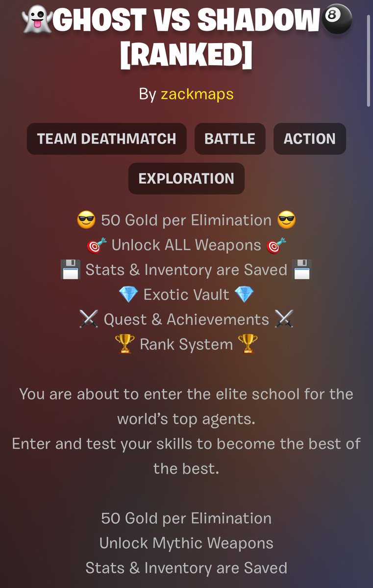 FN_ZackMaps's tweet image. Come join the fun! 

0315-0815-8409

#fortnite #islandcode #fortnitepvp #fortniteisland #teambattle