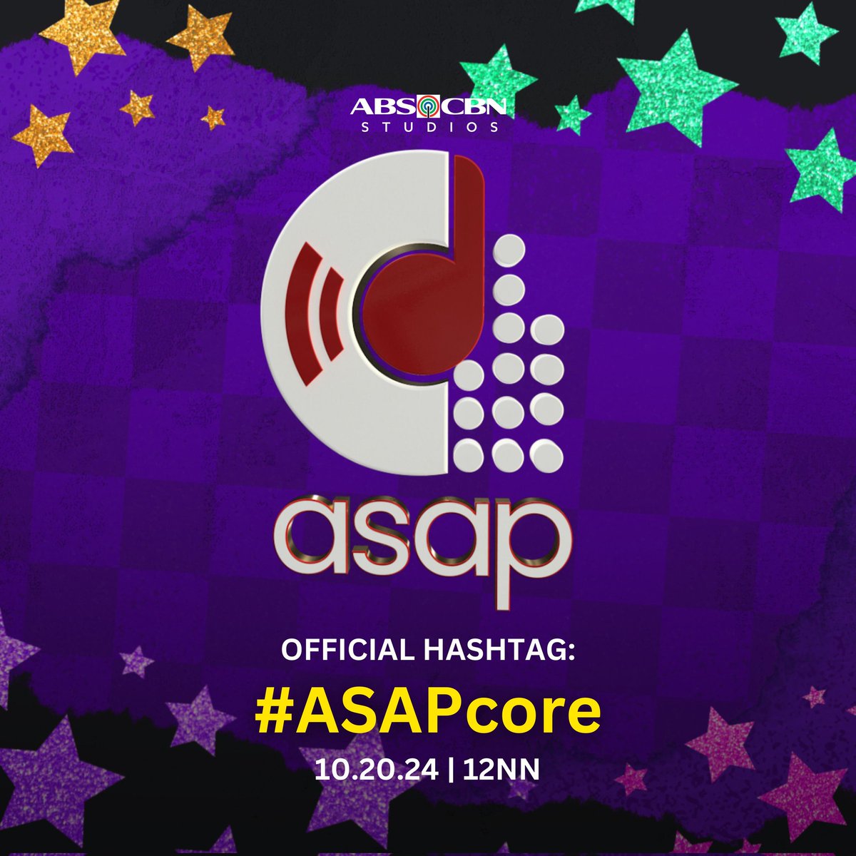 ASAPOfficial's tweet photo. Ready na ba tayo for an epic Sunday treat?
Tune in to #ASAPcore TODAY at 12nn for amazing performances and good vibes! β¨
See you laterz, mga accla β₯οΈ https://t.co/bNcdqjrD7e