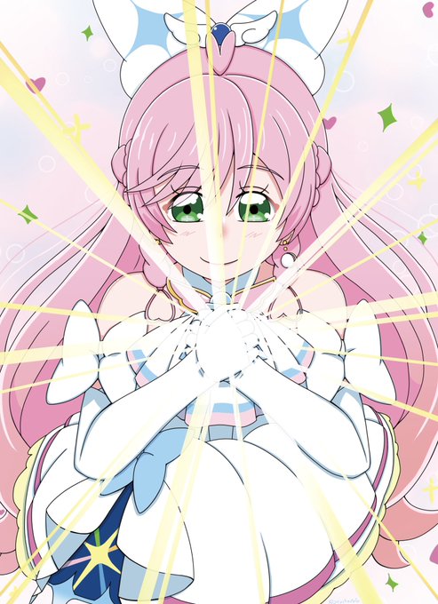 #プリキュア五十音順チャレンジ

ふわりひろがる優しい光!
キュアプリズム! 