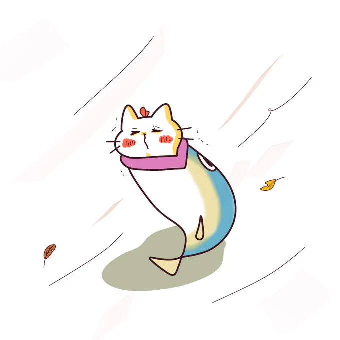 急に寒いし風も強すぎだし...今日は厚着して出かけましょう! 