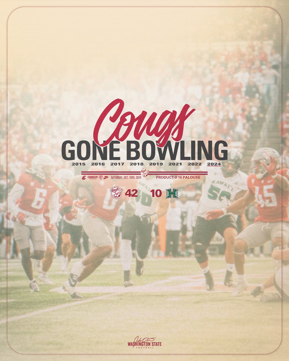 WSUCougarFB's tweet photo. GOIN’ BOWLIN! https://t.co/fEsKs5qPfs