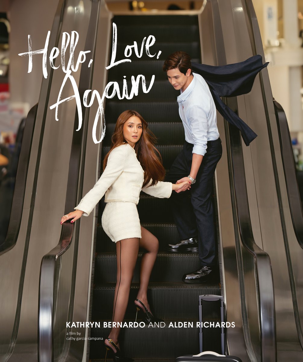 yinxleee's tweet photo. ‘Hello, Love, Again’ fan made poster.

#HelloLoveAgain | exclusively in PH cinemas this November 13 and soon worldwide! 
good luck my love @bernardokath 🩶 https://t.co/9pSv9QrBWf