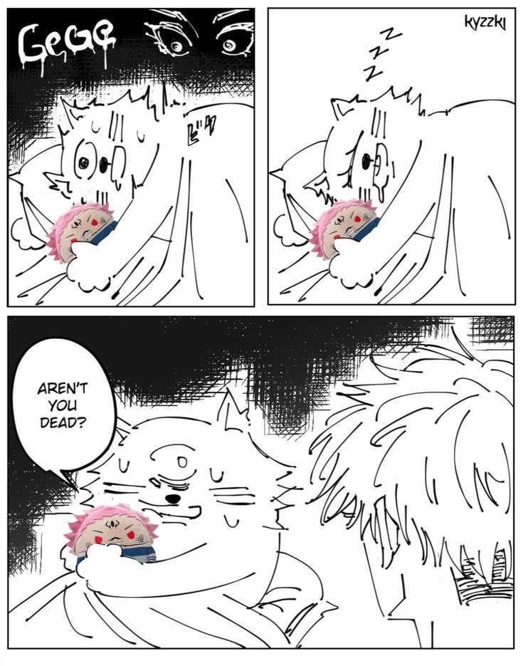 AnimeePost's tweet photo. Gege nightmare 😭 https://t.co/W6IPPLPEcK