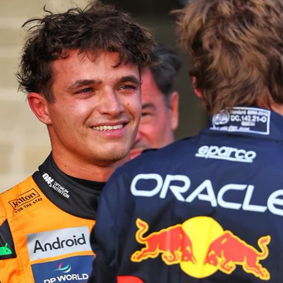 milclaren's tweet image. get yourself someone who looks at you the way lando looks at max