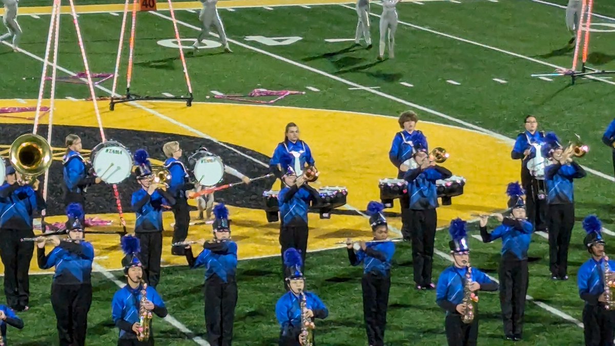 StioSignorina's tweet photo. Loved seeing the GMB Blue Knights perform at their Home Show 💙 So proud of all of them 🥹 https://t.co/4zB0OC7PaV