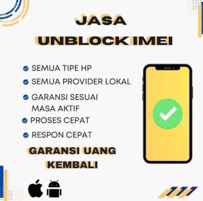 Yuk yang mau unlock unblock imei, kita open terus ya. Proses menitan - hitungan jam aja 🩷🫶 wasap 0895-323371618
#zonauang #zonajajan #unblockimei #unblokimei #unlockimei